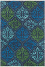 Surya Elaine ELI-3085 Aqua;Blue;Dark Blue;Medium Green 8' x 11' Rug