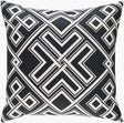 Surya Ethiopia ETPA-7228 Black;Ivory 18"L x 18"W Fabric