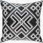 Surya Ethiopia ETPA-7228 Black;Ivory 18"L x 18"W Fabric
