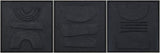 Surya Exploration EXPL-003 Black;Brown 20"H x 20"W x 2"D Wall Art