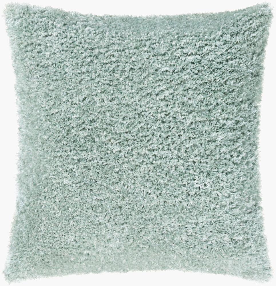 Surya Flokati FKT-011 Pale Blue 27"L x 27"W Fabric