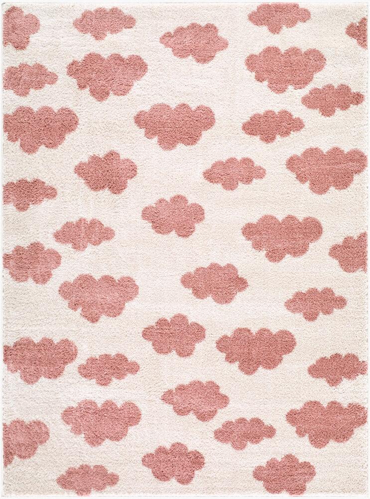 Surya Fossay Shag FSG-2349 Ivory;Rose 6'7" x 9' Rug