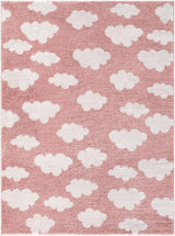 Surya Fossay Shag FSG-2350 Ivory;Rose 2' x 2'11" Rug