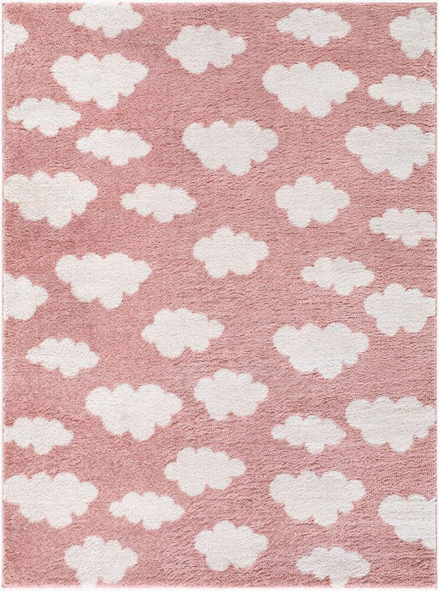 Surya Fossay Shag FSG-2350 Ivory;Rose 7'10" x 10' Rug