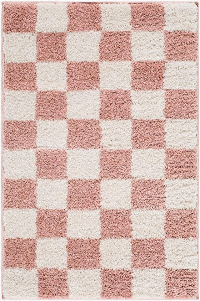 Surya Fossay Shag FSG-2354 Ivory;Rose 2'7" x 7'3" Rug