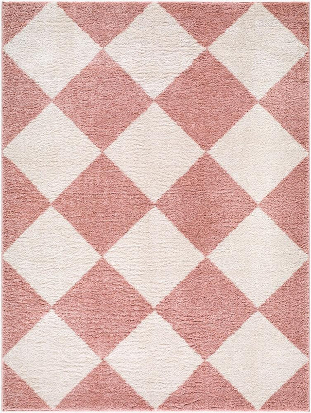 Surya Fossay Shag FSG-2355 Ivory;Rose 6'7" x 9' Rug