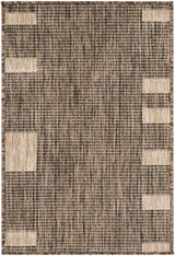 Surya Boxwood GABO-2301 Dark Brown;Light Gray;Tan 7'10" x 10' Rug