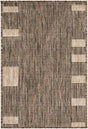 Surya Boxwood GABO-2301 Dark Brown;Light Gray;Tan 7'10" x 10' Rug