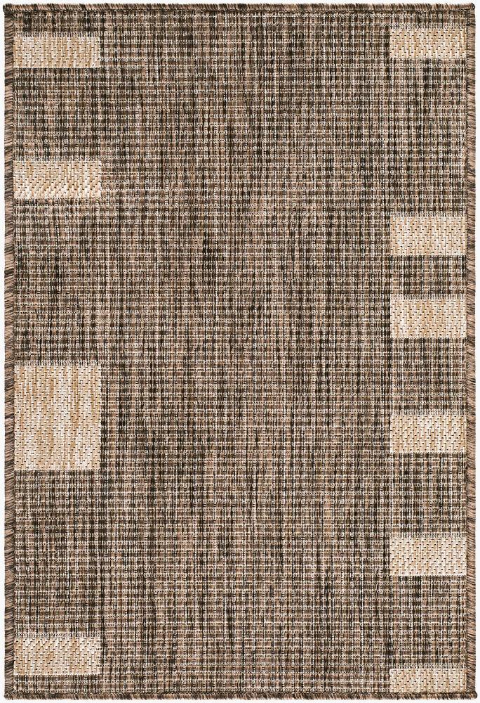 Surya Boxwood GABO-2301 Dark Brown;Light Gray;Tan 5'3" x 7' Rug