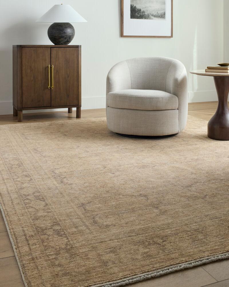 Surya Fetscher GAHU-2304 Brown;Dusty Sage;Ivory;Tan 2'7" x 9' Rug