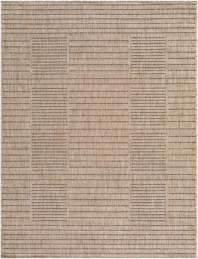 Surya Rye GARY-2300 Dark Brown;Light Gray;Tan 5'3" x 7' Rug