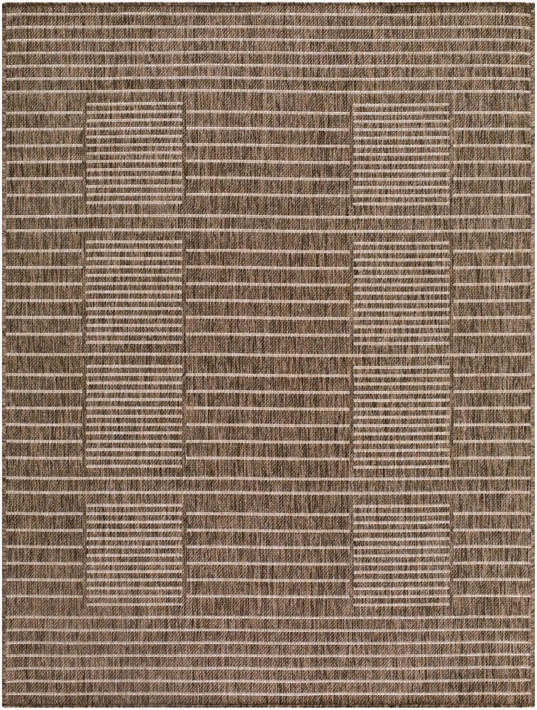 Surya Rye GARY-2301 Dark Brown;Light Gray;Tan 2'7" x 7'3" Rug