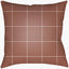 Surya Gridwork GDW-002 Medium Brown;White 16"L x 16"W Fabric