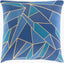 Surya Geometric Shatter GMS-001 Blue;Dark Blue;Metallic Gold;Navy;Teal 14"L x 22"W Fabric
