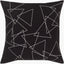 Surya Graphic Punch GPC-006 Black;White 18"L x 18"W Fabric