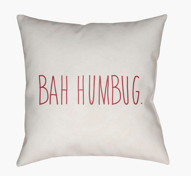 Livabliss Bahhumbug HDY-001 20"L x 20"W Pillow