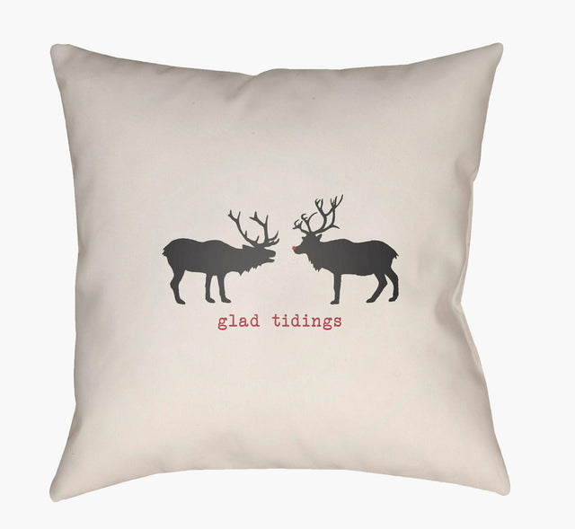 Livabliss Reindeer HDY-080 20"L x 20"W Pillow