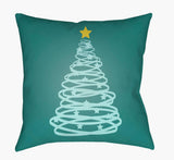 Surya Christmas Tree HDY-116  18"L x 18"W Fabric