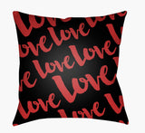 Livabliss Love HEART-009 18"L x 18"W Pillow
