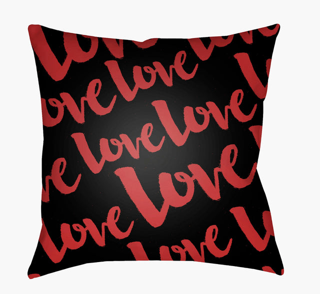 Livabliss Love HEART-009 18"L x 18"W Pillow