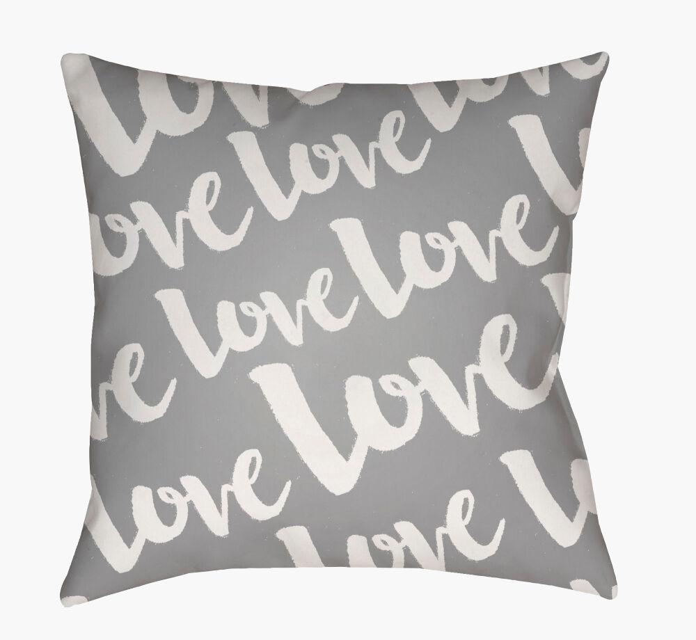 Surya Love HEART-012  18"L x 18"W Fabric
