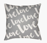 Surya Love HEART-012  18"L x 18"W Fabric