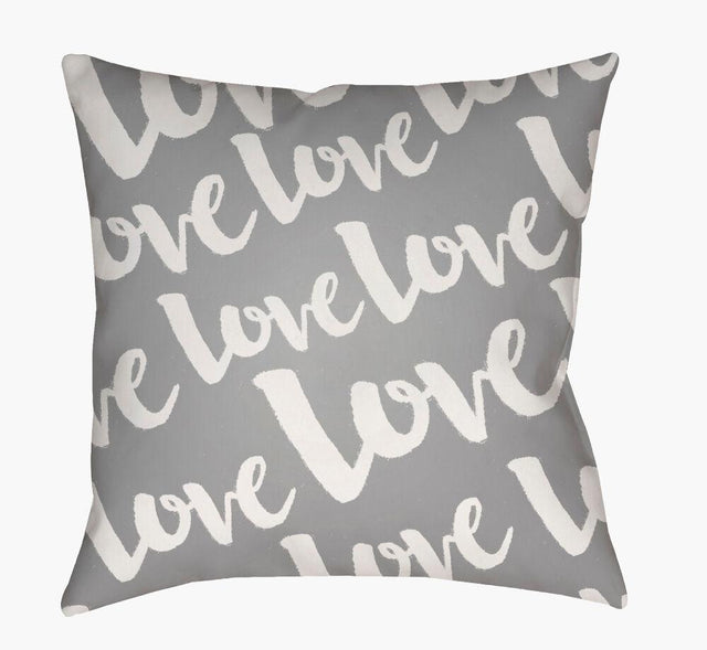 Surya Love HEART-012  18"L x 18"W Fabric