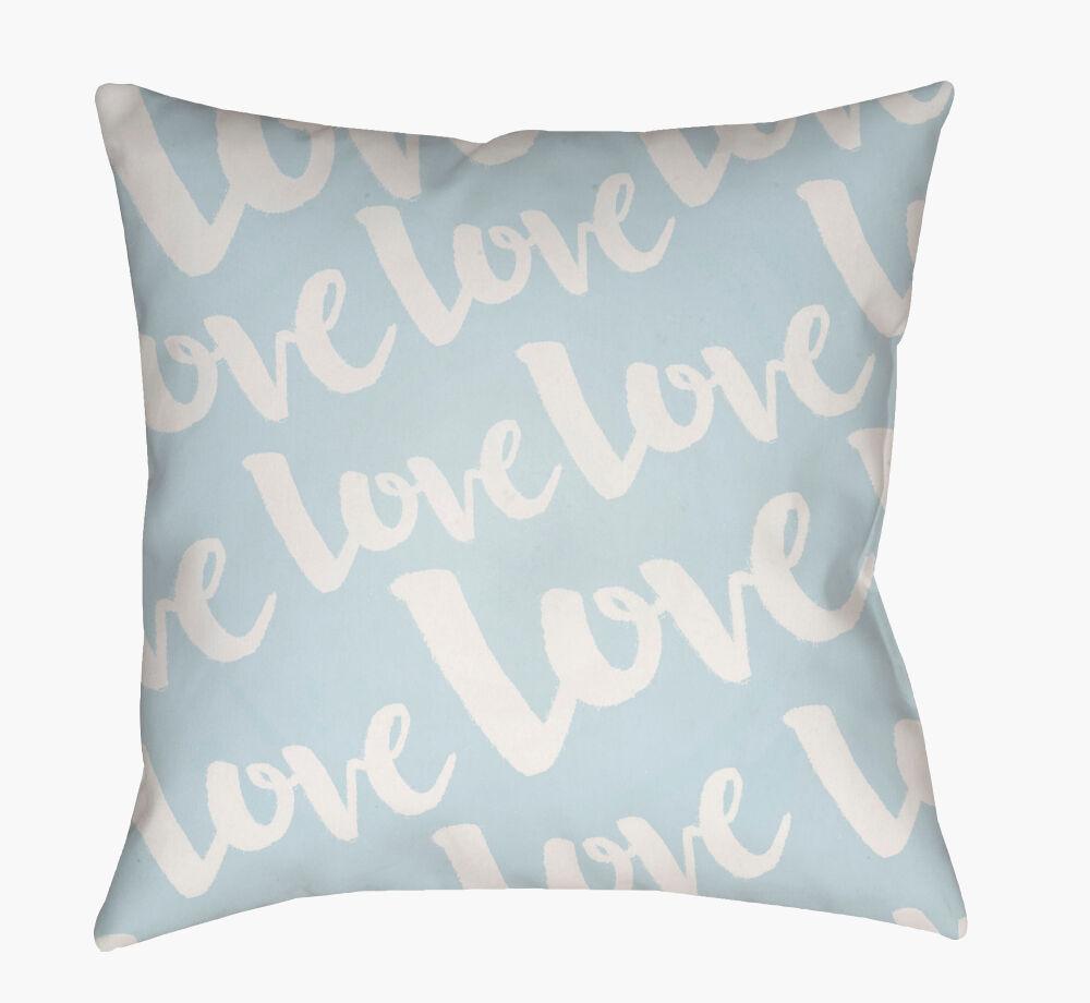 Surya Love HEART-015  18"L x 18"W Fabric