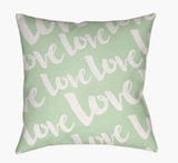 Surya Love HEART-017  18"L x 18"W Fabric