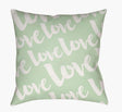 Livabliss Love HEART-017 18"L x 18"W Pillow