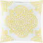 Surya Hemma HM-003 Ivory;Mustard 16"L x 16"W Fabric