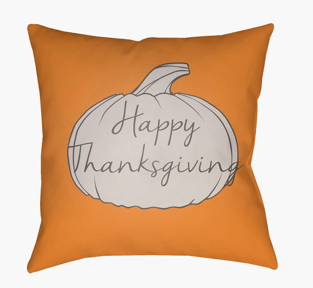 Livabliss Happy Thanksgiving HPY-002 18"L x 18"W Pillow