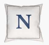 Livabliss Initials INT-014 20"L x 20"W Pillow