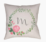 Livabliss Initials II INT-039 18"L x 18"W Pillow