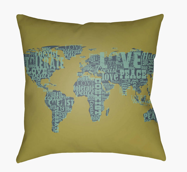 Livabliss Jetset JT-007 18"L x 18"W Pillow