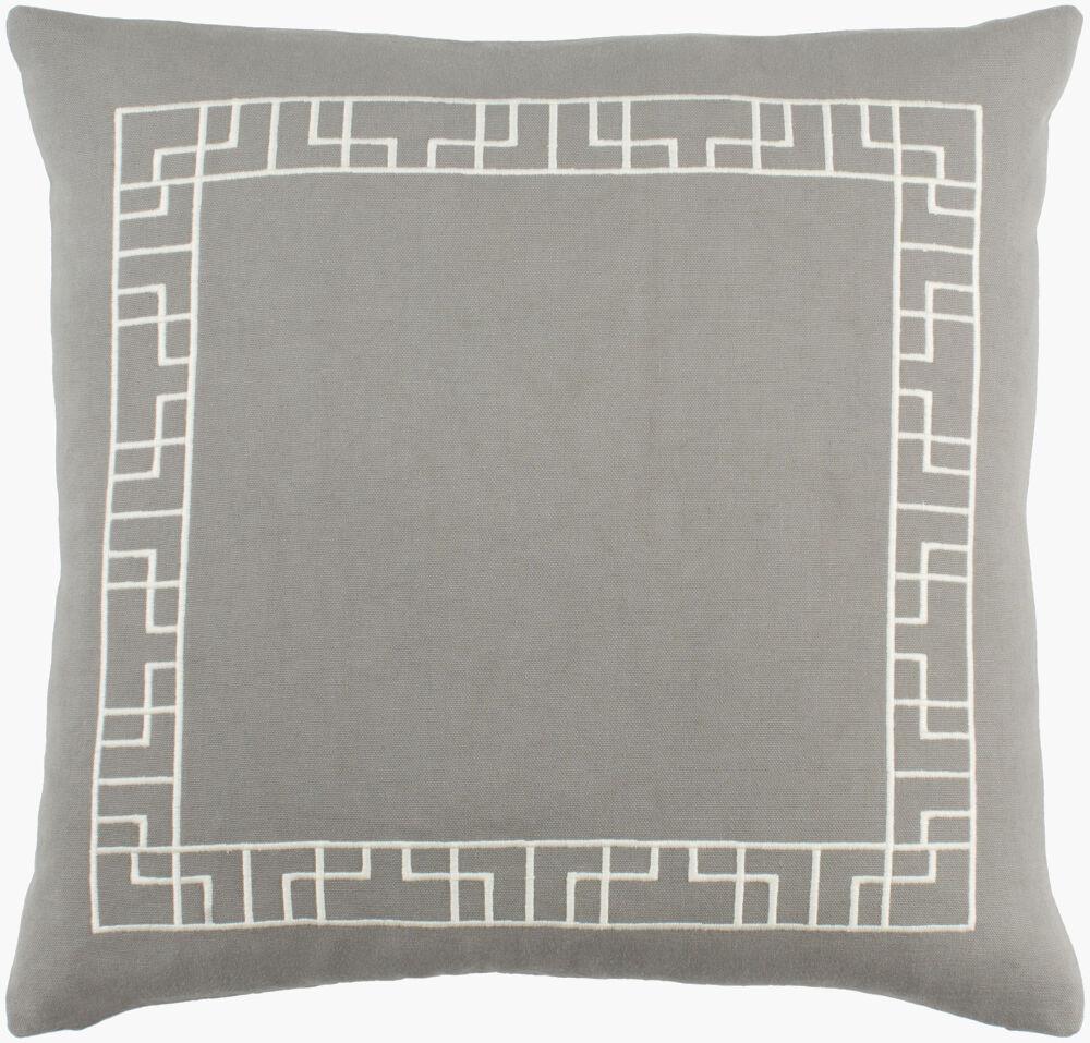 Surya Kingdom KGDM-7063 Gray;Ivory 18"L x 18"W Fabric