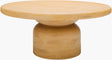 Surya Koben KOBN-004 16"H x 36"W x 36"D; 36"H x 22"W x 36"D Accent Table