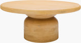 Surya Koben KOBN-004 16"H x 36"W x 36"D; 36"H x 22"W x 36"D Accent Table