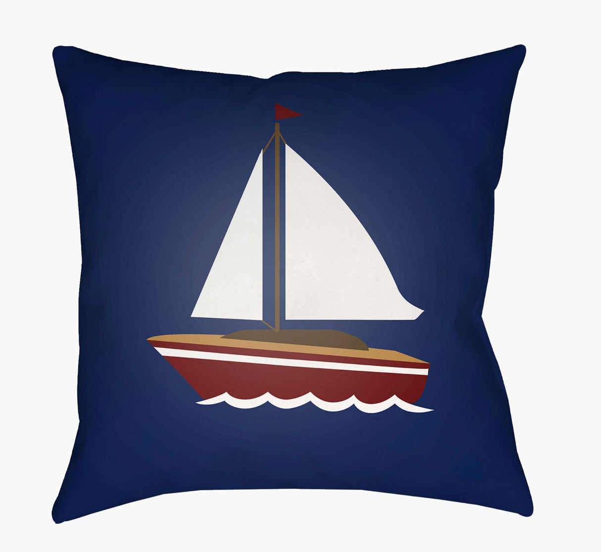 Livabliss Sail LAKE-011 18"L x 18"W Pillow