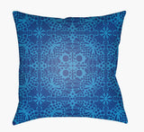 Surya Laser Cut LC-005 Blue;Dark Blue 18"L x 18"W Fabric