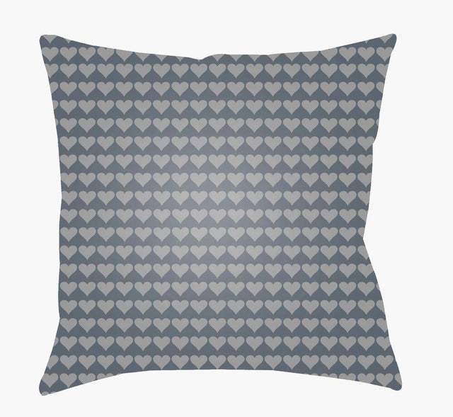 Surya Littles LI-023 Dark Blue;Gray 18"L x 18"W Fabric