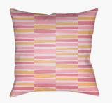 Surya Littles LI-045 Light Pink;Lilac;Pink;Yellow 18"L x 18"W Fabric