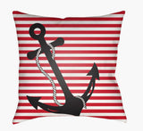 Surya Anchor LIL-002  18"L x 18"W Fabric
