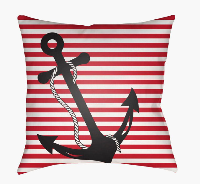 Surya Anchor LIL-002  18"L x 18"W Fabric