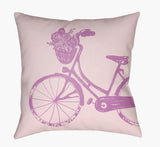 Livabliss Bicycle LIL-011 18"L x 18"W Pillow