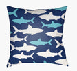 Surya Sharks LIL-072  18"L x 18"W Fabric