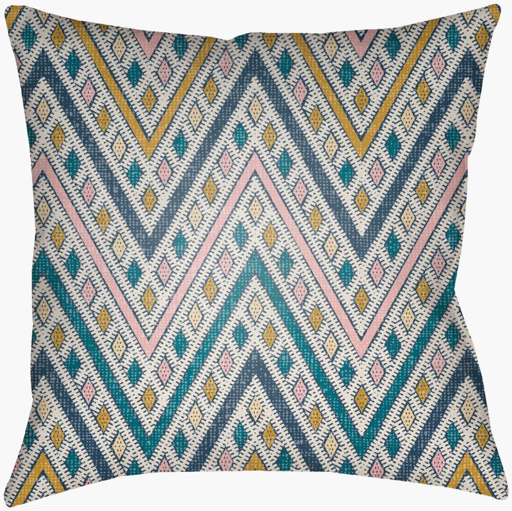 Surya Lolita LOTA-1532 Dusty Coral;Dusty Pink;Pale Pink;Peach;Rust 16"L x 16"W Fabric