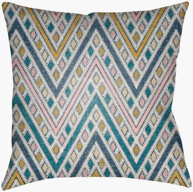 Surya Lolita LOTA-1532 Dusty Coral;Dusty Pink;Pale Pink;Peach;Rust 16"L x 16"W Fabric