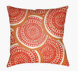 Surya Litchfield LTCH-1375 Burnt Orange;Red;White 20"L x 20"W Fabric