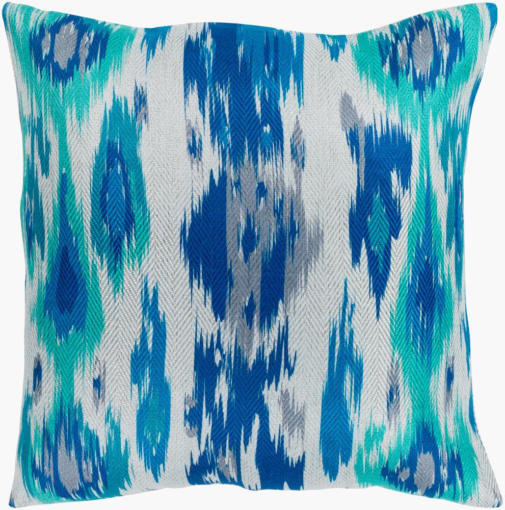 Surya Liberty LTY-003 Beige;Blue;Gray;Light Gray;Teal 18"L x 18"W Fabric